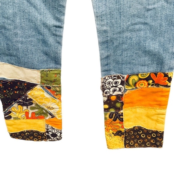 -SOLD-OshKosh Fall Pumpkin Halloween Themed Patch Handmade Custom Jean girls 7 - Picture 7 of 8